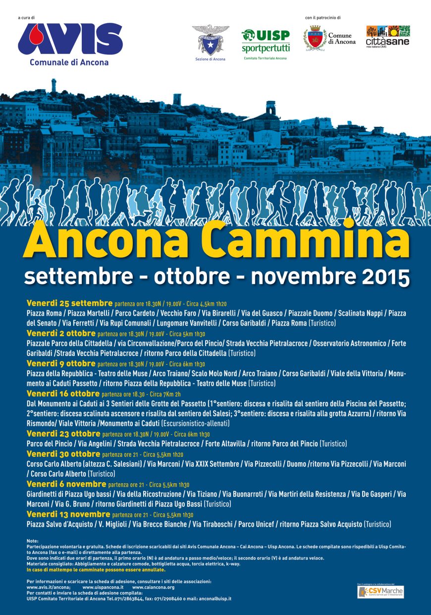 Ancona Cammina - settembre/ottobre/novembre 2015